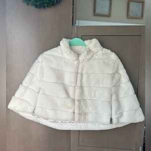 Betsy Johnson Faux Fur capelet size M